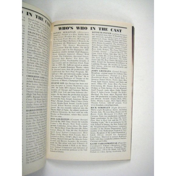 The Homecoming Playbill 2007 Opening Night Cort Theatre Raul Esoarza McKean - Picture 5 of 11